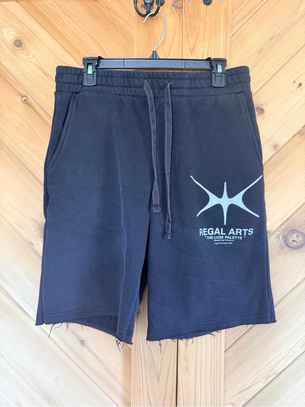 PacSun Black Men's Graphic Drawstring Athletic Shorts
